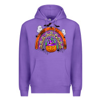 Purple halloween rainbow Premium Hoodie - Zillion Design Studio