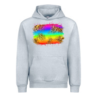 Heather Grey pride flag Urban Hoodie - Zillion Design Studio
