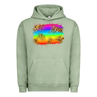 Pigment Oil Green pride flag Urban Hoodie - Zillion Design Studio