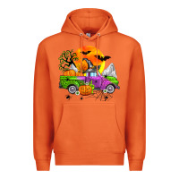 Carrot halloween farm truck Premium Hoodie - Zillion Design Studio