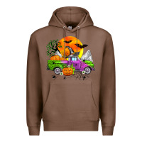 Chestnut halloween farm truck Premium Hoodie - Zillion Design Studio