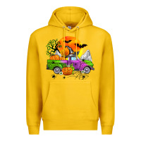 Lemon halloween farm truck Premium Hoodie - Zillion Design Studio