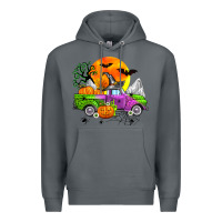 Rock halloween farm truck Premium Hoodie - Zillion Design Studio