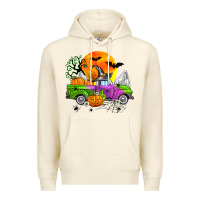 Sandshell halloween farm truck Premium Hoodie - Zillion Design Studio