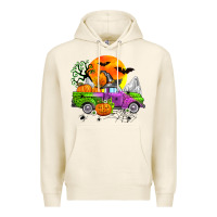 Tofu halloween farm truck Premium Hoodie - Zillion Design Studio