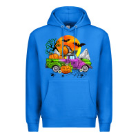 True Royal halloween farm truck Premium Hoodie - Zillion Design Studio