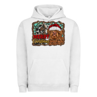 Pigment Lunar Rock merry Christmas highland cow Urban Hoodie - RanaPortraitStore
