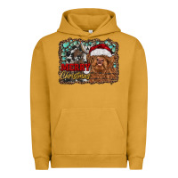 Pigment Peanut Butter merry Christmas highland cow Urban Hoodie - RanaPortraitStore