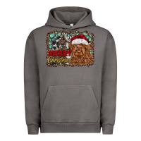 Pigment Tornado merry Christmas highland cow Urban Hoodie - RanaPortraitStore