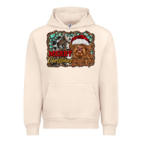 Sandshell merry Christmas highland cow Urban Hoodie - RanaPortraitStore