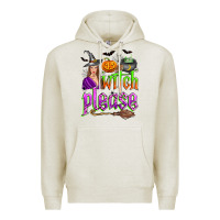 Oatmeal Heather witch please Premium Hoodie - Zillion Design Studio