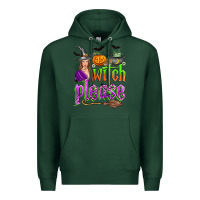 Sports Green witch please Premium Hoodie - Zillion Design Studio