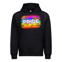 Black pride flag Urban Hoodie - Zillion Design Studio