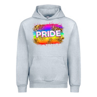 Heather Grey pride flag Urban Hoodie - Zillion Design Studio