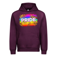 Mauve Wine pride flag Urban Hoodie - Zillion Design Studio