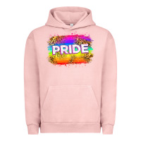 Pigment Salmon pride flag Urban Hoodie - Zillion Design Studio