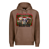 Chestnut merry christmas heifer Premium Hoodie - RanaPortraitStore