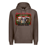 Coffee merry christmas heifer Premium Hoodie - RanaPortraitStore