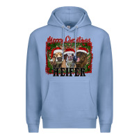 Colony Blue merry christmas heifer Premium Hoodie - RanaPortraitStore