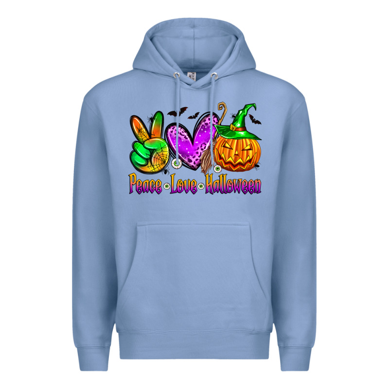 Peace Love Halloween Premium Hoodie by Zillion Design Studio | Teevron