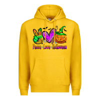 Lemon peace love halloween Premium Hoodie - Zillion Design Studio