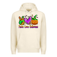 Tofu peace love halloween Premium Hoodie - Zillion Design Studio