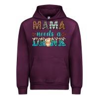 Mauve Wine mama needs a drink Urban Hoodie - texasbilliewilder