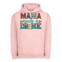 Pigment Salmon mama needs a drink Urban Hoodie - texasbilliewilder
