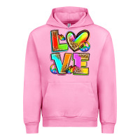 Fuchsia Pink love pride Urban Hoodie - Zillion Design Studio