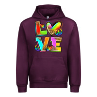 Mauve Wine love pride Urban Hoodie - Zillion Design Studio