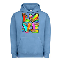 Pigment Pebble Blue love pride Urban Hoodie - Zillion Design Studio