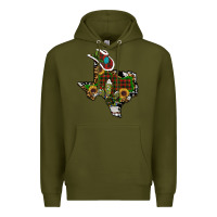 Army Green christmas texas Premium Hoodie - RanaPortraitStore