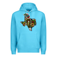 Ocean Blue christmas texas Premium Hoodie - RanaPortraitStore