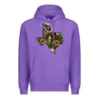 Purple christmas texas Premium Hoodie - RanaPortraitStore