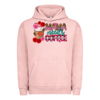 Pigment Salmon mama needs coffee mothers day Urban Hoodie - texasbilliewilder