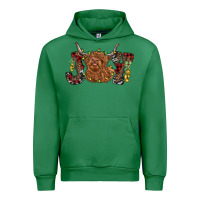 Emerald joy highland cow Urban Hoodie - RanaPortraitStore