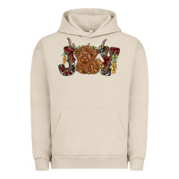 Pigment French Oak joy highland cow Urban Hoodie - RanaPortraitStore
