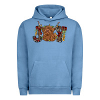 Pigment Pebble Blue joy highland cow Urban Hoodie - RanaPortraitStore
