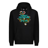 Black merry christmas texas Premium Hoodie - RanaPortraitStore