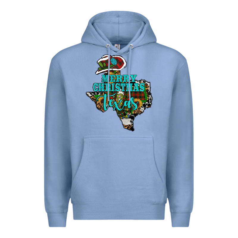Merry Christmas Texas Premium Hoodie by RanaPortraitStore | Teevron