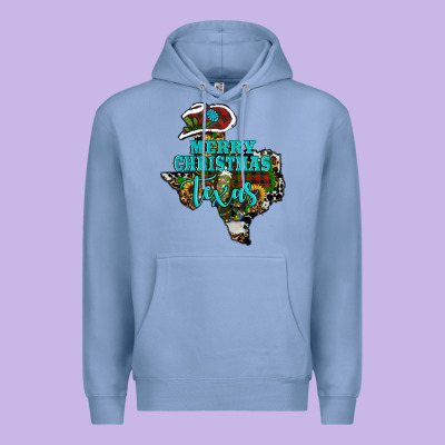 Merry Christmas Texas Premium Hoodie Designed By Ranaportraitstore