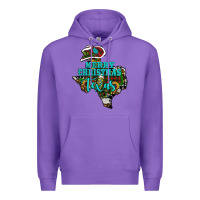 Purple merry christmas texas Premium Hoodie - RanaPortraitStore