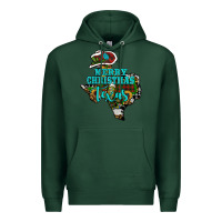 Sports Green merry christmas texas Premium Hoodie - RanaPortraitStore