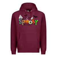Burgundy halloween spooky Premium Hoodie - Zillion Design Studio
