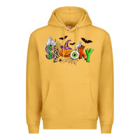 Mustard halloween spooky Premium Hoodie - Zillion Design Studio