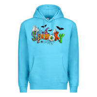 Ocean Blue halloween spooky Premium Hoodie - Zillion Design Studio