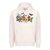 Pale Pink halloween spooky Premium Hoodie - Zillion Design Studio