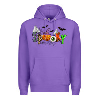 Purple halloween spooky Premium Hoodie - Zillion Design Studio