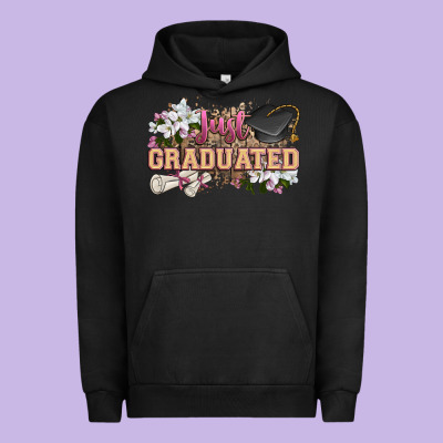Just Graduated Urban Hoodie Designed By Zillion Design Studio
