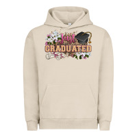 Pigment French Oak just graduated Urban Hoodie - Zillion Design Studio